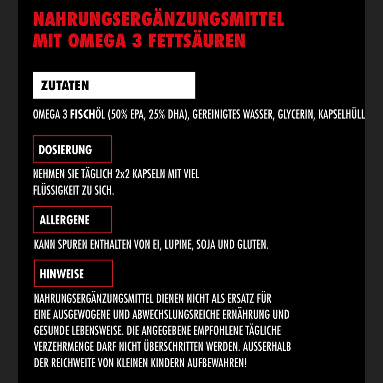 Big Zone Omega 3 Fury Triglyceride 300 Kapseln