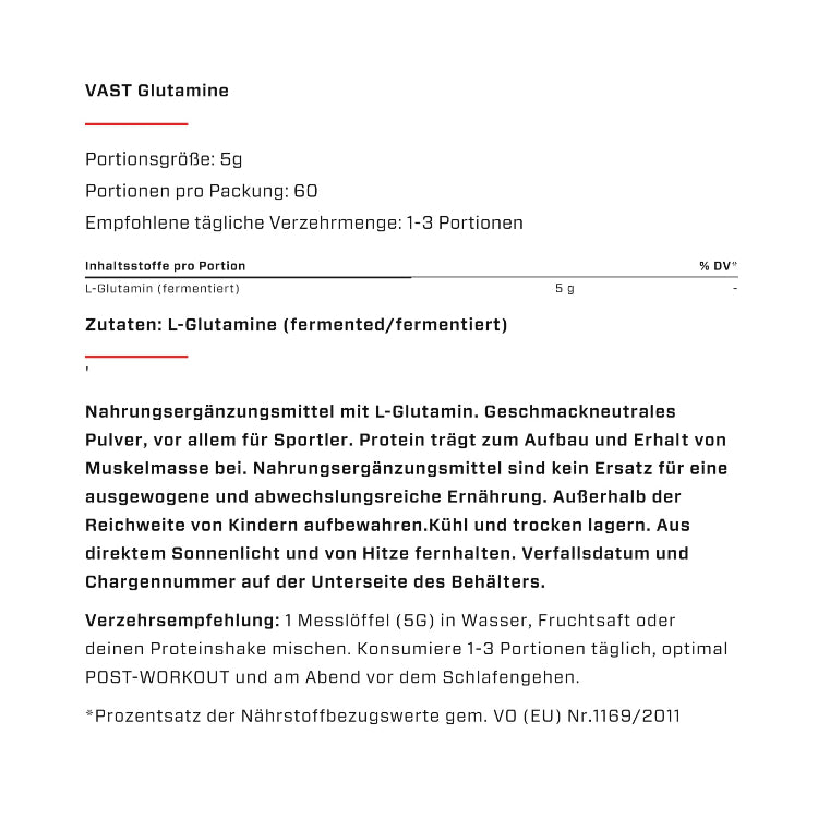 VAST - GLUTAMINE