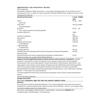 APPLIED NUTRITION - ABE PUMP