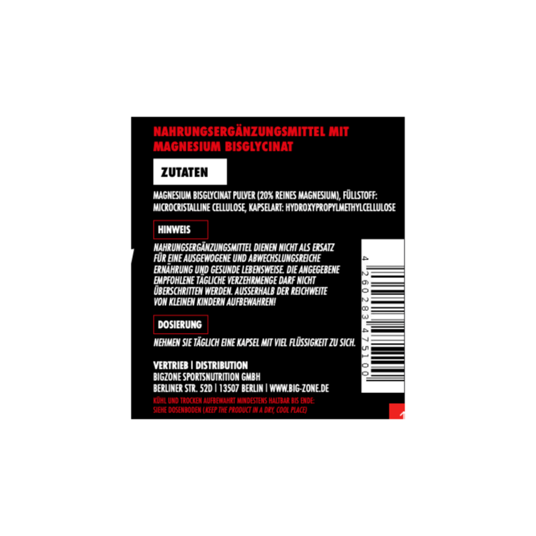 Big Zone - Magnesium Bisglycinat